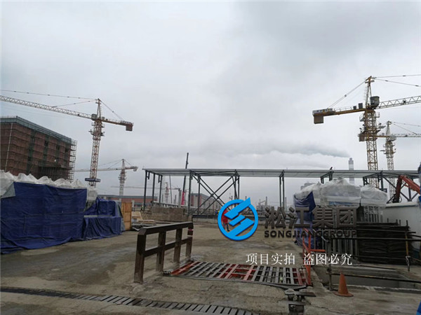 上海市污水處理廠橡膠軟接頭安裝現(xiàn)場