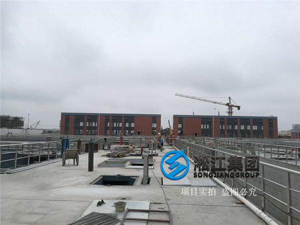 上海市污水處理廠橡膠軟接頭安裝現(xiàn)場