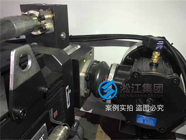 安裝現(xiàn)場(chǎng)注塑機(jī)液壓泵抽油橡膠避振喉“ASA NG80”